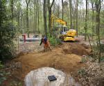 Construction of two vertical infiltrationpipes - credit by antal zuurman (2010)